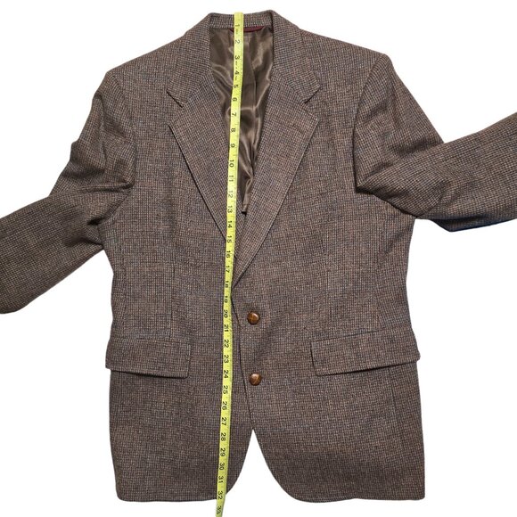 Hart Schaffner & Marx Vintage Brown Tweed Sportscoat Size M EUC - Picture 7 of 8